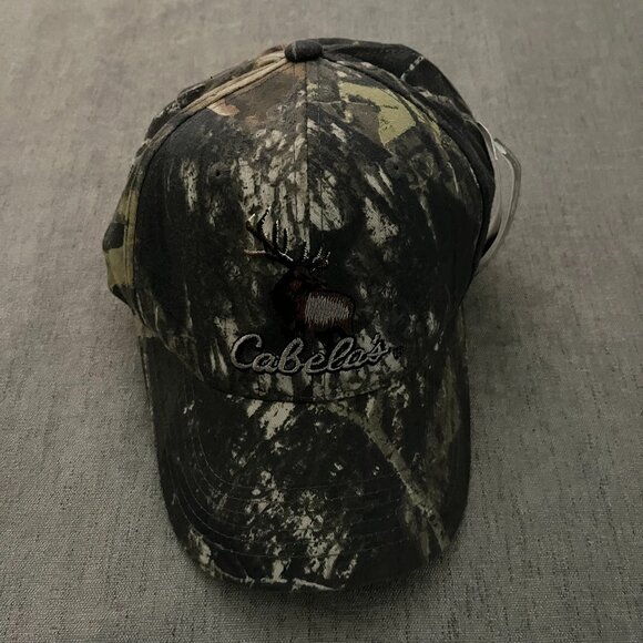 Cabelas Hat Cap Adult Camouflage Strap Back Deer Hunting Embroidered OSFA NWT - Picture 1 of 8
